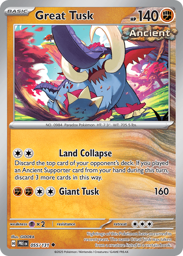 Great Tusk — Prismatic Evolutions #55