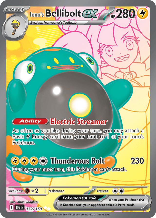 Iono's Bellibolt ex — Journey Together #172