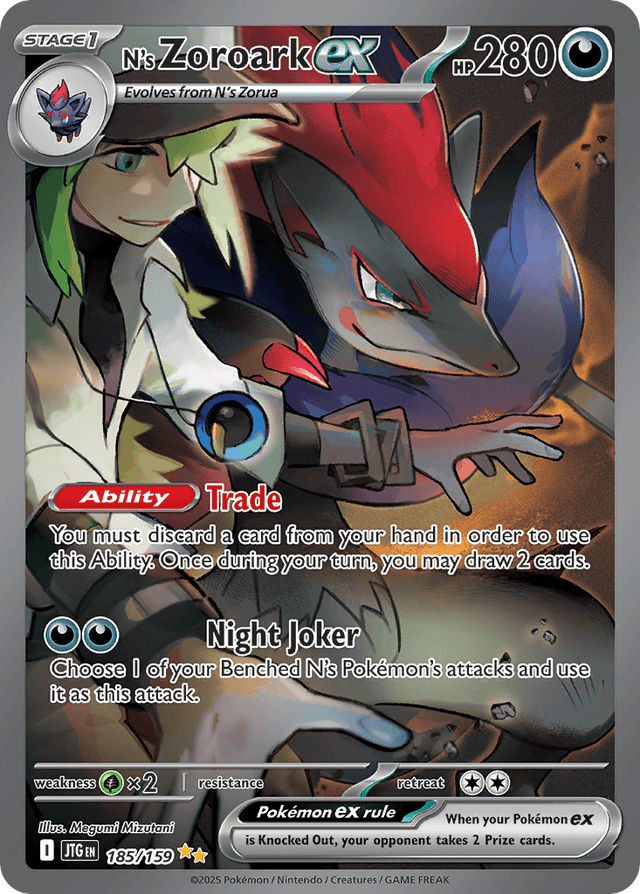 N's Zoroark ex — Journey Together #185