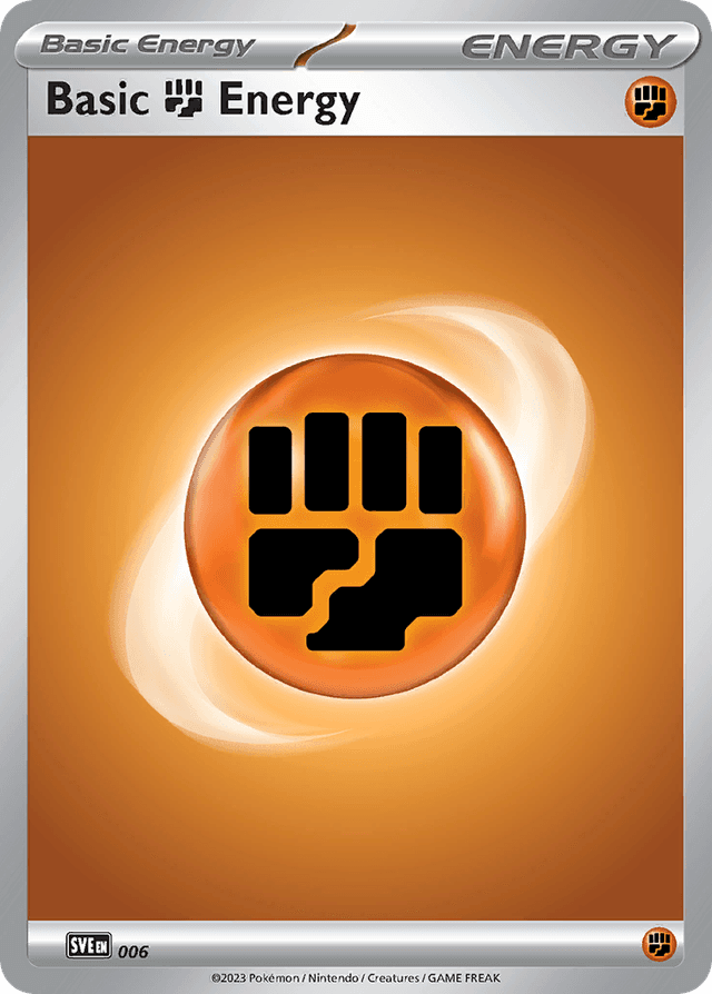 Basic Fighting Energy — Scarlet & Violet Energies #6