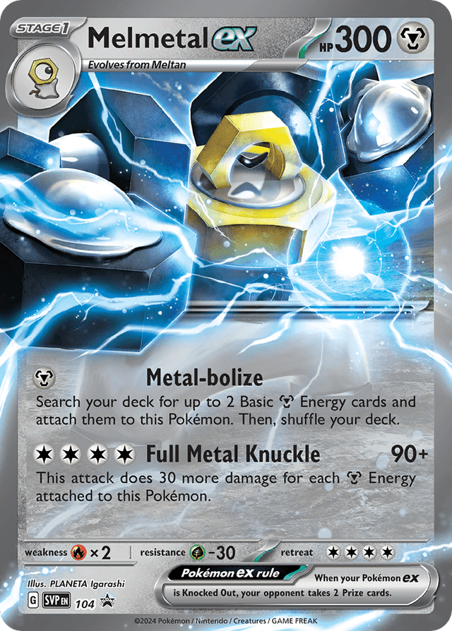 Melmetal ex — Scarlet & Violet Black Star Promos #104
