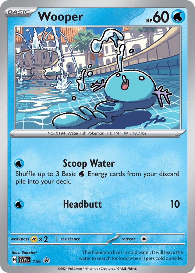 Wooper — Scarlet & Violet Black Star Promos #155