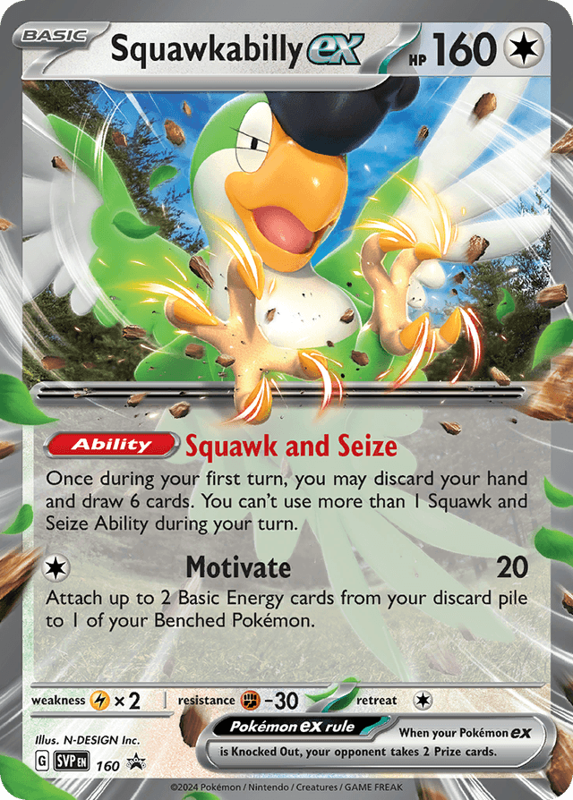 Squawkabilly ex — Scarlet & Violet Black Star Promos #160