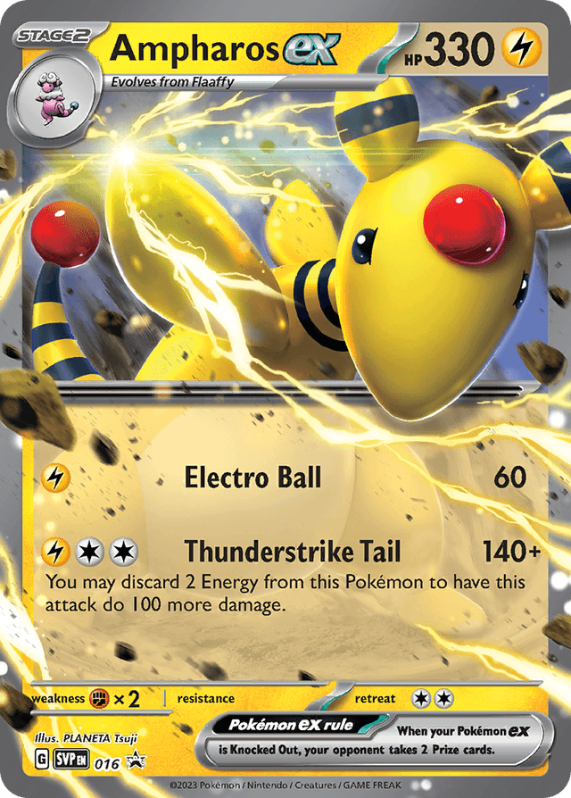 Ampharos ex — Scarlet & Violet Black Star Promos #16