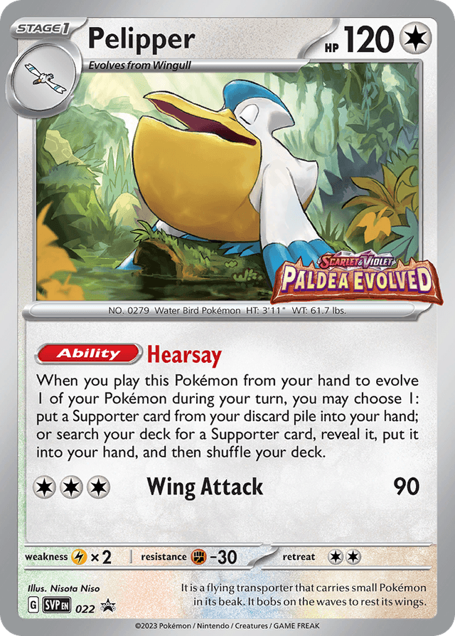 Pelipper — Scarlet & Violet Black Star Promos #22