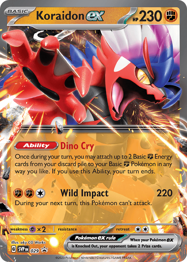 Koraidon ex — Scarlet & Violet Black Star Promos #29