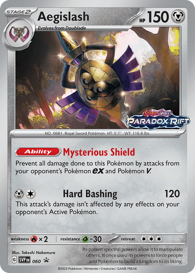Aegislash — Scarlet & Violet Black Star Promos #60