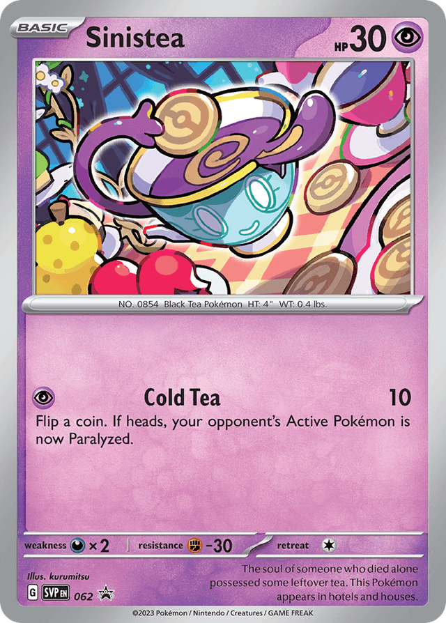 Sinistea — Scarlet & Violet Black Star Promos #62