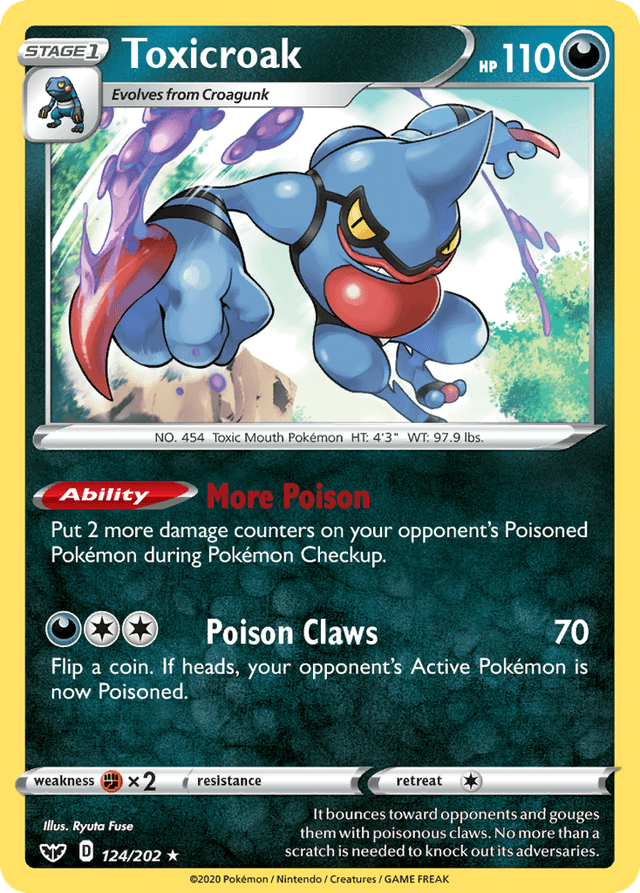Toxicroak — Sword & Shield #124