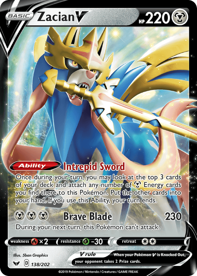 Zacian V — Sword & Shield #138