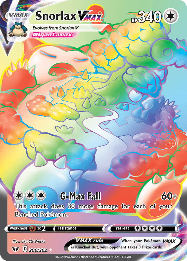 Snorlax VMAX — Sword & Shield #206