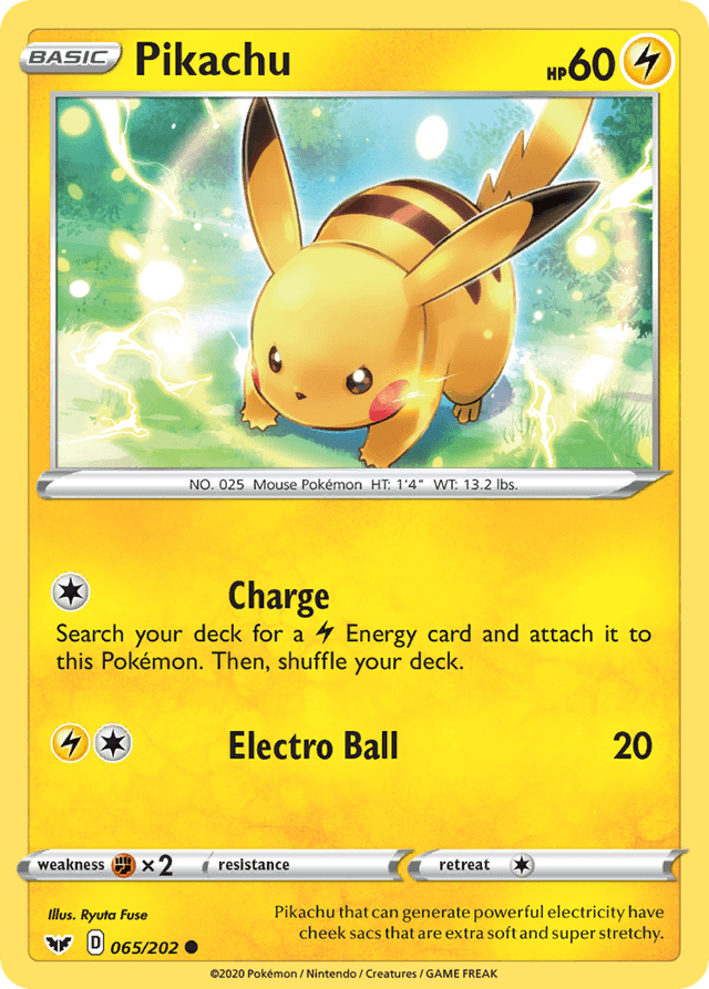 Pikachu — Sword & Shield #65