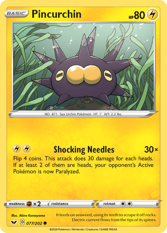 Pincurchin — Sword & Shield #77