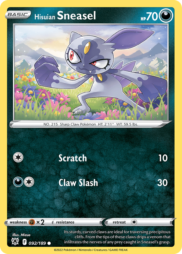 Hisuian Sneasel — Astral Radiance #92