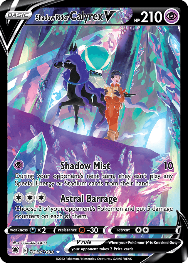 Shadow Rider Calyrex V — Astral Radiance Trainer Gallery #TG17