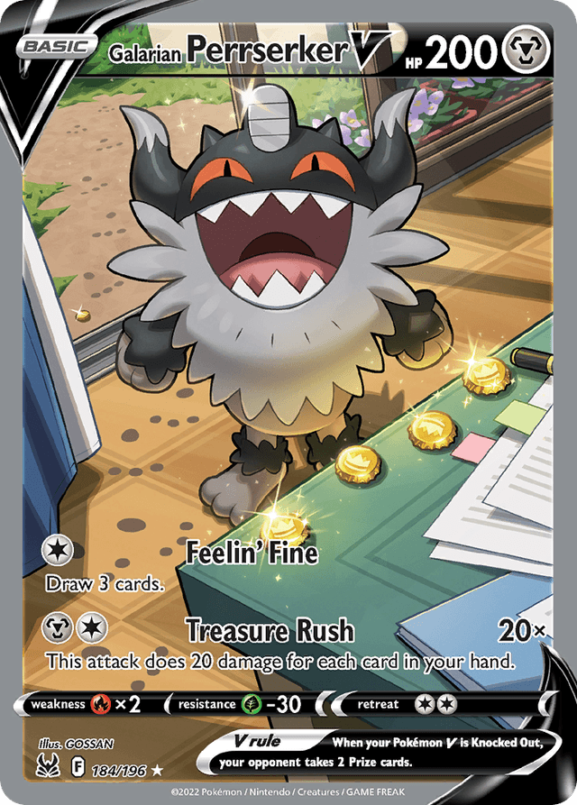 Galarian Perrserker V — Lost Origin #184