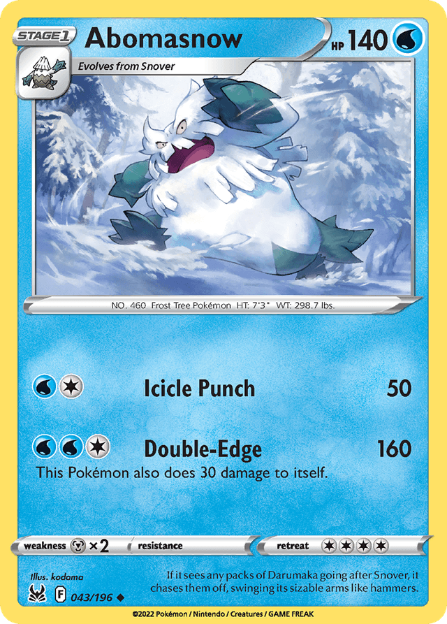Abomasnow — Lost Origin #43