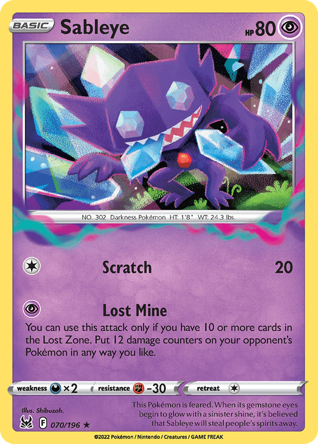 Sableye — Lost Origin #70