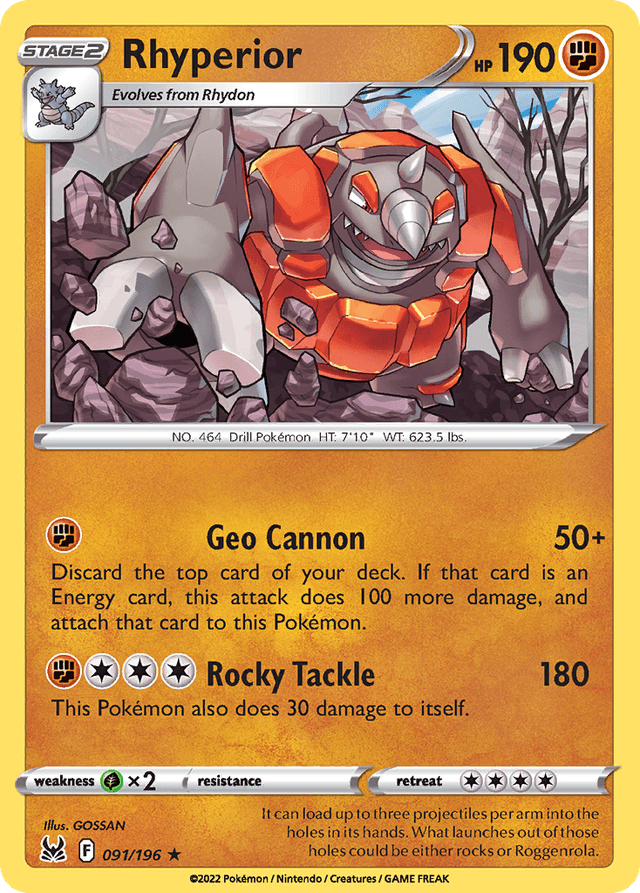 Rhyperior — Lost Origin #91