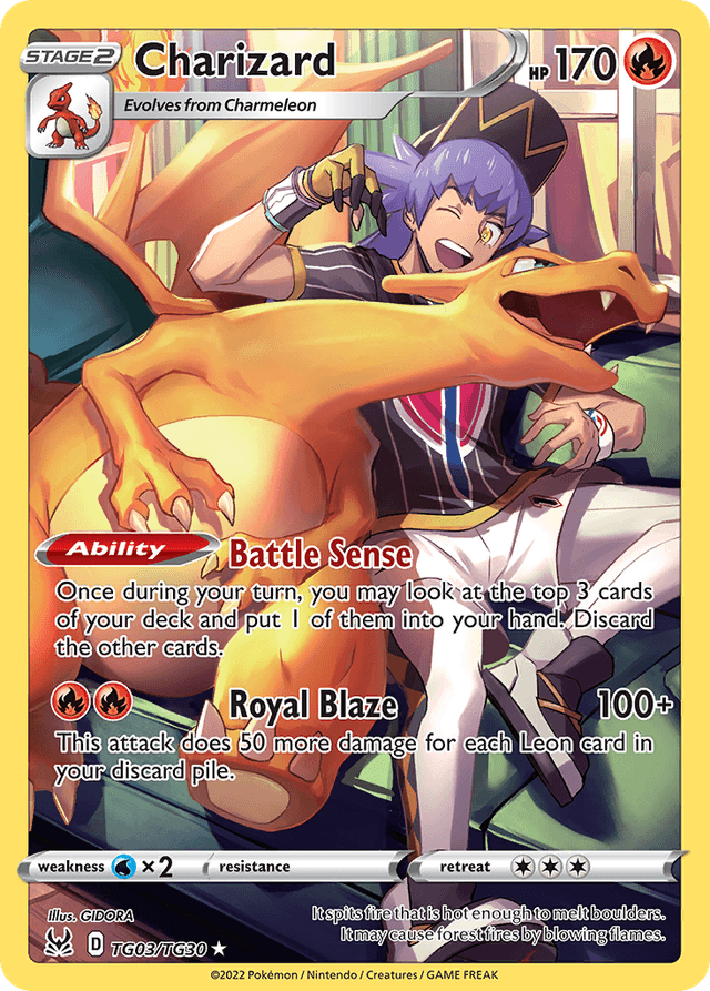 Charizard — Lost Origin Trainer Gallery #TG03