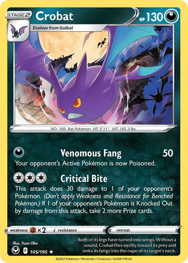 Crobat — Silver Tempest #105