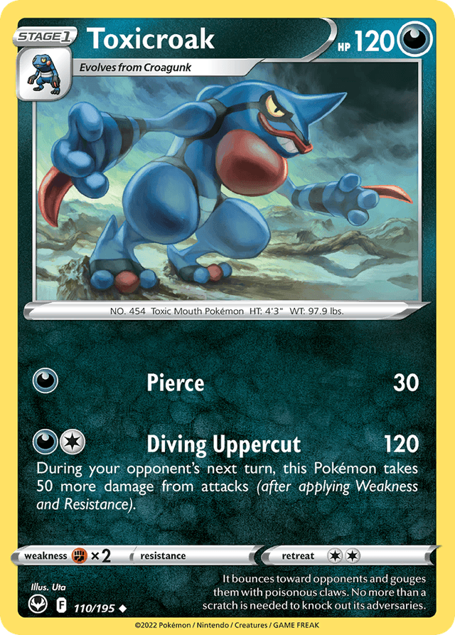 Toxicroak — Silver Tempest #110