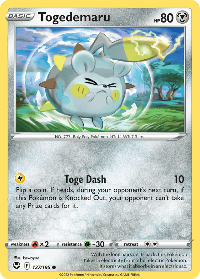 Togedemaru — Silver Tempest #127