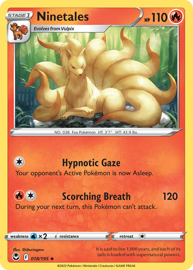 Ninetales — Silver Tempest #18