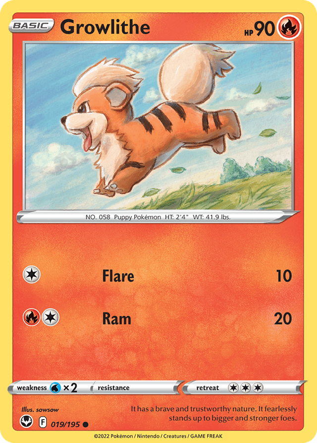 Growlithe — Silver Tempest #19