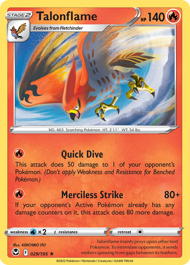 Talonflame — Silver Tempest #29