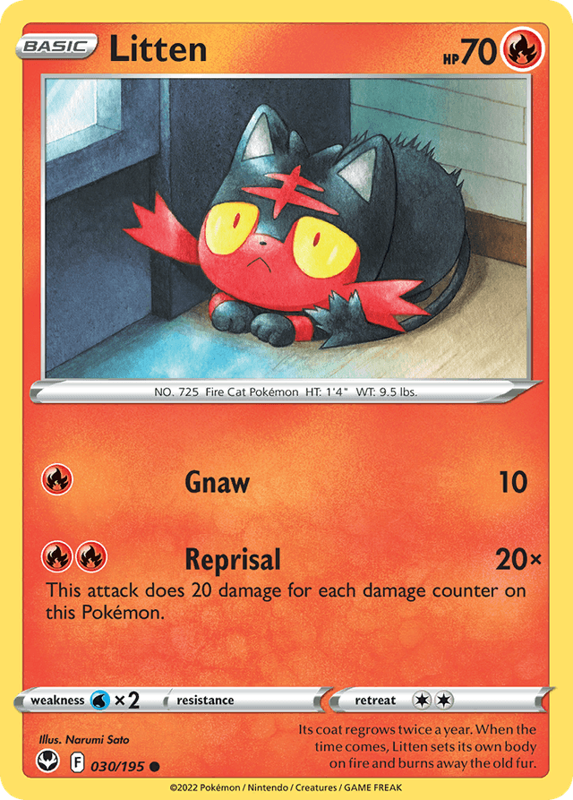 Litten — Silver Tempest #30