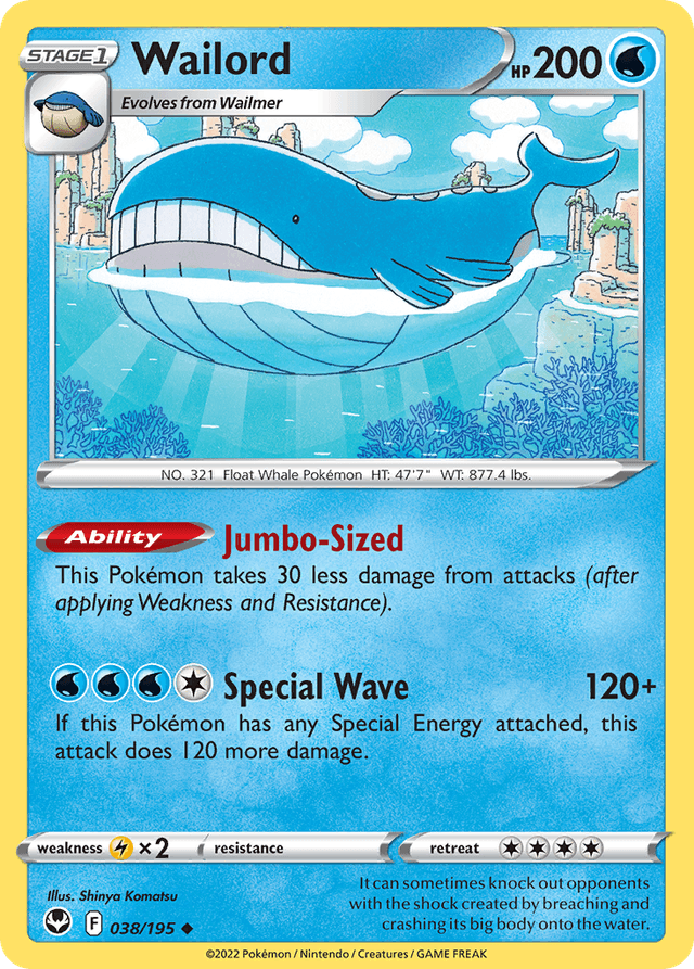Wailord — Silver Tempest #38