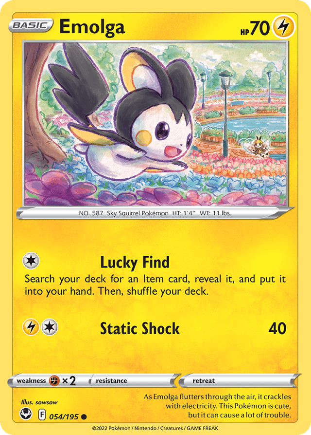 Emolga — Silver Tempest #54