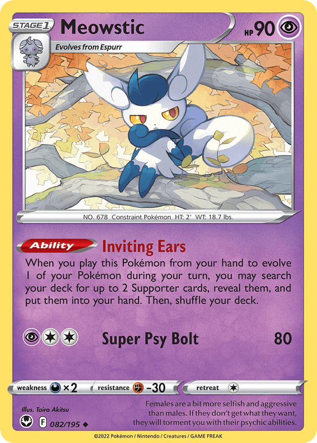 Meowstic — Silver Tempest #82