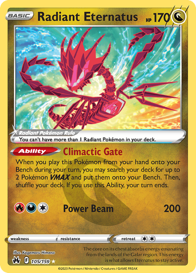 Radiant Eternatus — Crown Zenith #105
