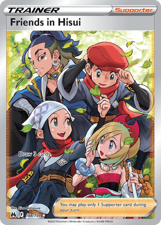 Friends in Hisui — Crown Zenith #148