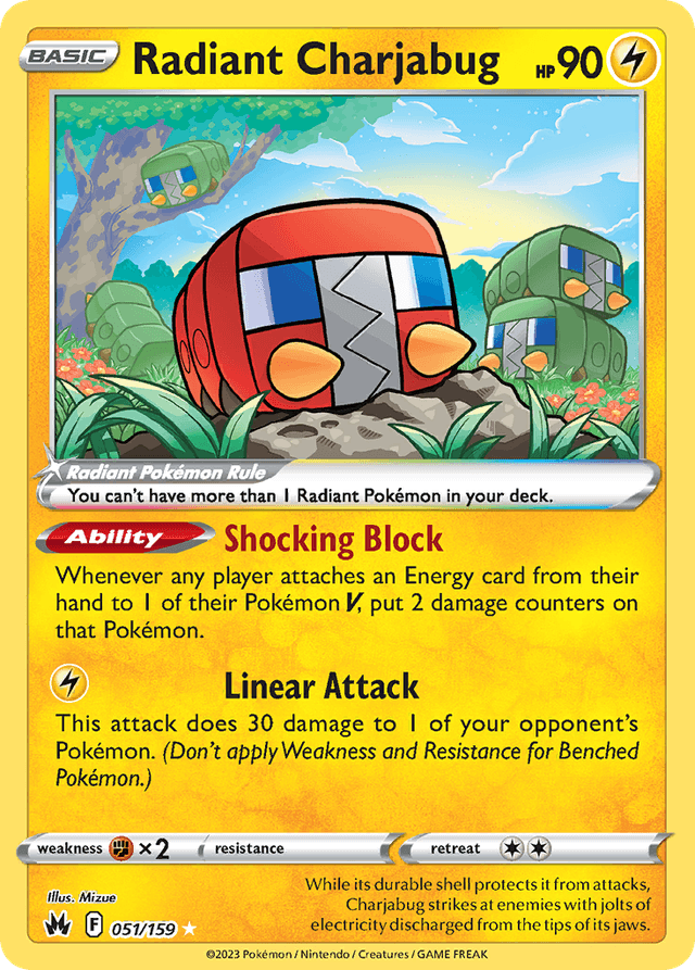 Radiant Charjabug — Crown Zenith #51