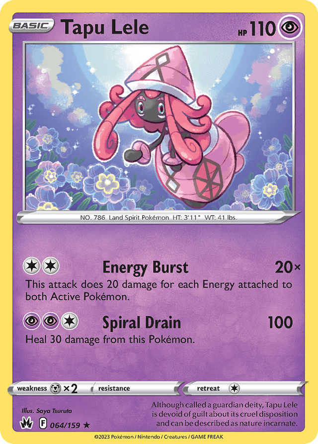 Tapu Lele — Crown Zenith #64