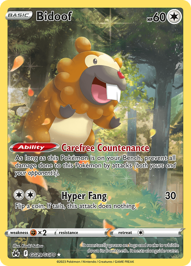 Bidoof — Crown Zenith Galarian Gallery #GG29
