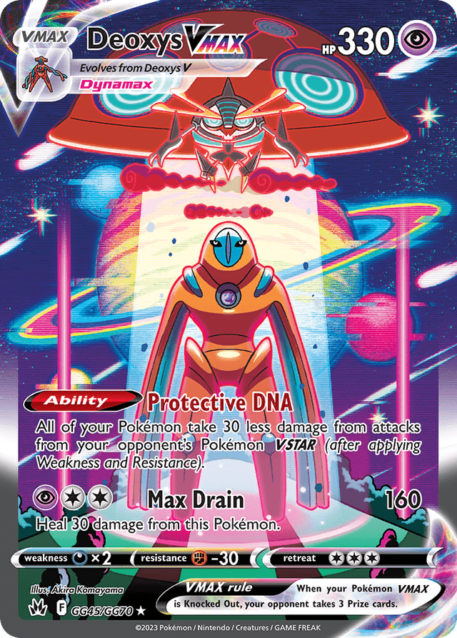 Deoxys VMAX — Crown Zenith Galarian Gallery #GG45