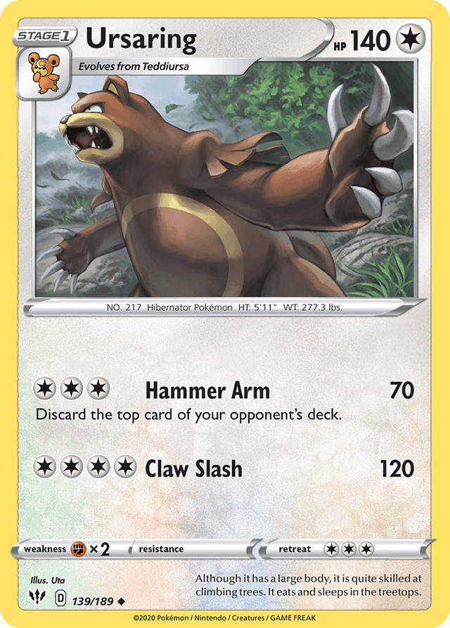 Ursaring — Darkness Ablaze #139