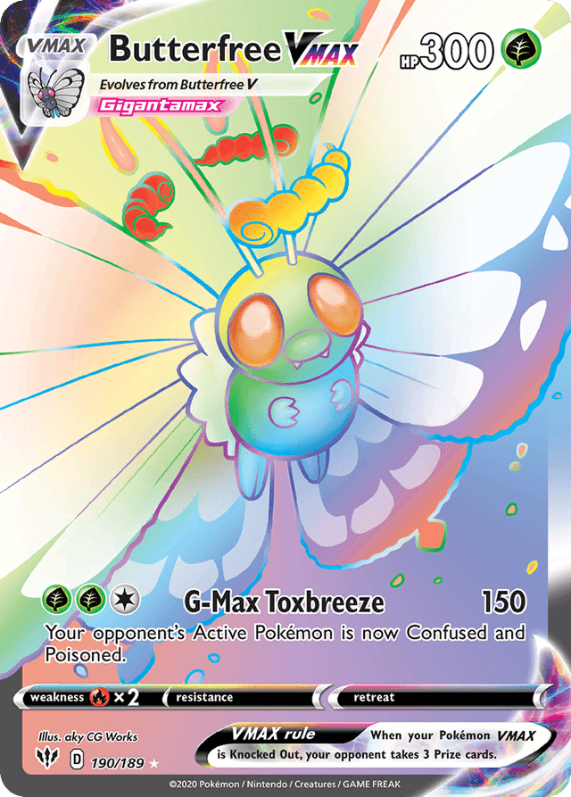 Butterfree VMAX — Darkness Ablaze #190