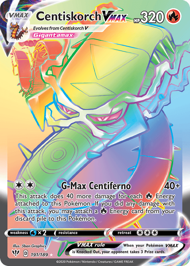 Centiskorch VMAX — Darkness Ablaze #191