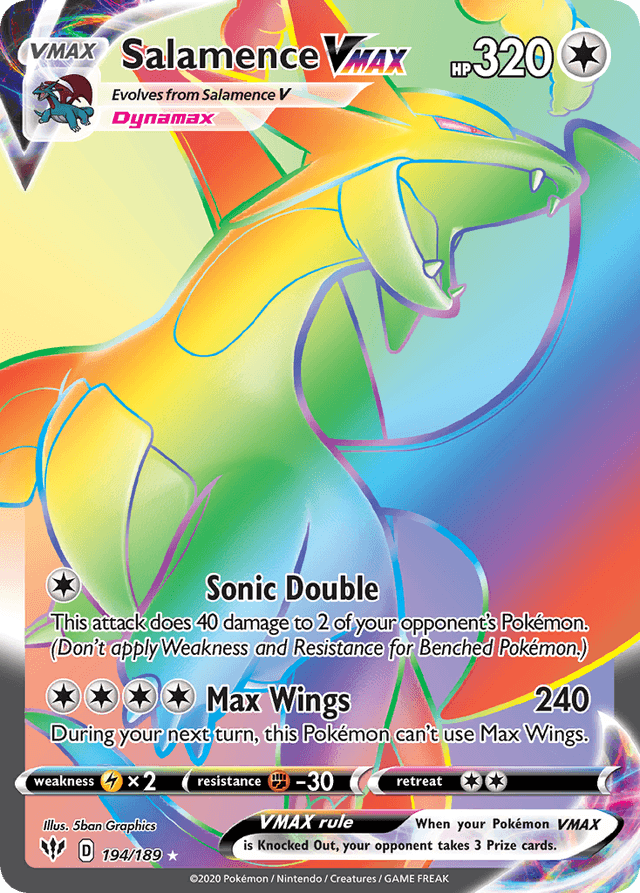 Salamence VMAX — Darkness Ablaze #194