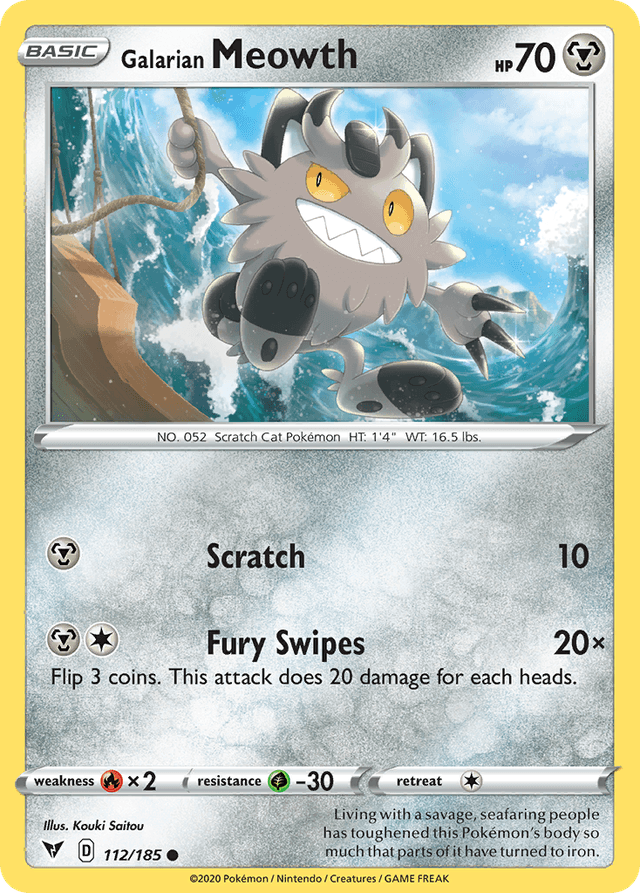 Galarian Meowth — Vivid Voltage #112
