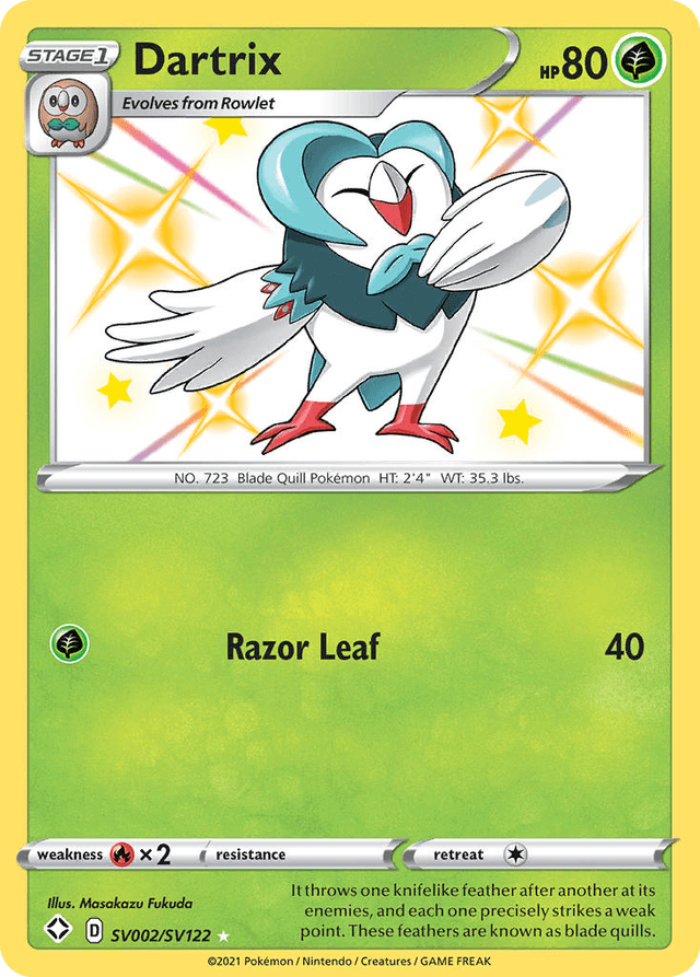 Dartrix — Shining Fates Shiny Vault #SV002