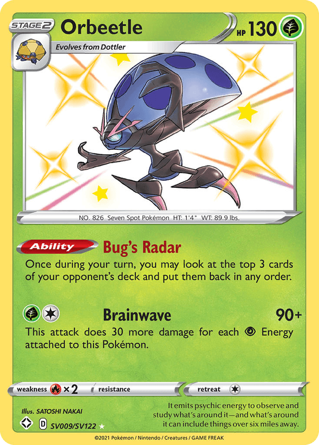 Orbeetle — Shining Fates Shiny Vault #SV009