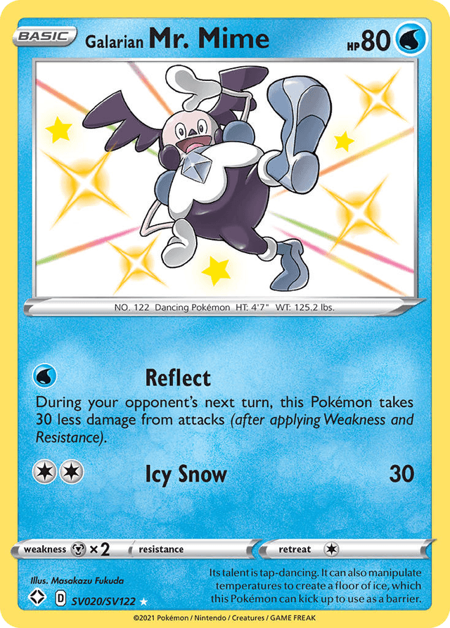Galarian Mr. Mime — Shining Fates Shiny Vault #SV020