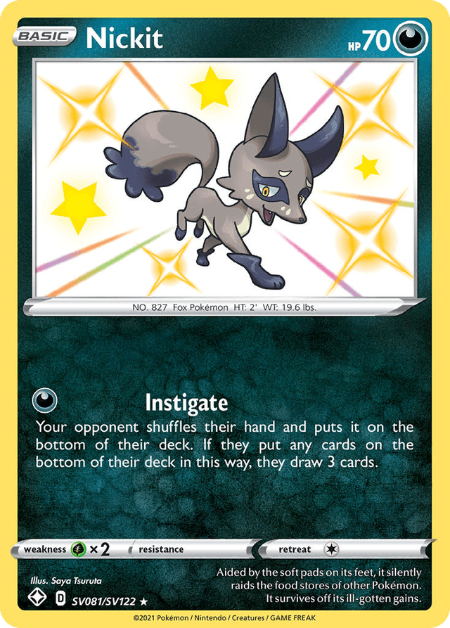 Nickit — Shining Fates Shiny Vault #SV081
