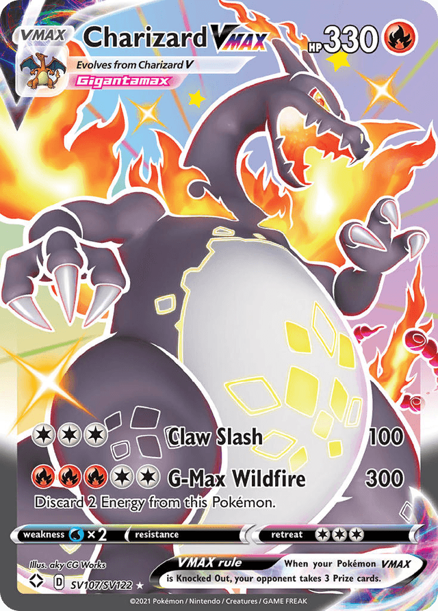 Charizard VMAX — Shining Fates Shiny Vault #SV107